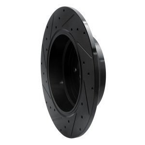 Land Rover Range Rover Brake Rotor (1) - Rear Right - R1 Concepts - Drilled & Slotted - Black - `03-`05